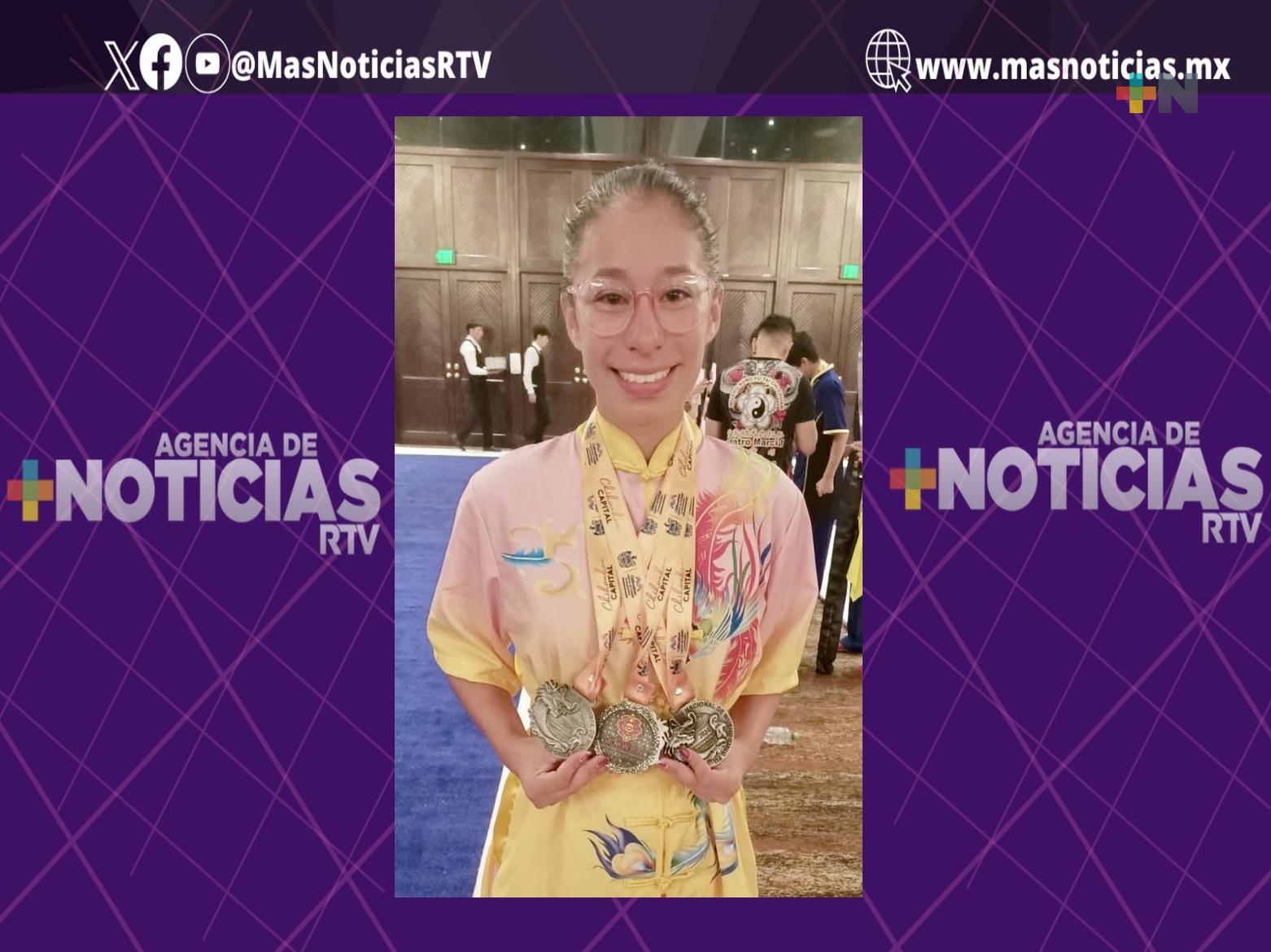 Artemarcialistas veracruzanos proyectan competir internacionalmente en Wushu Kung Fu